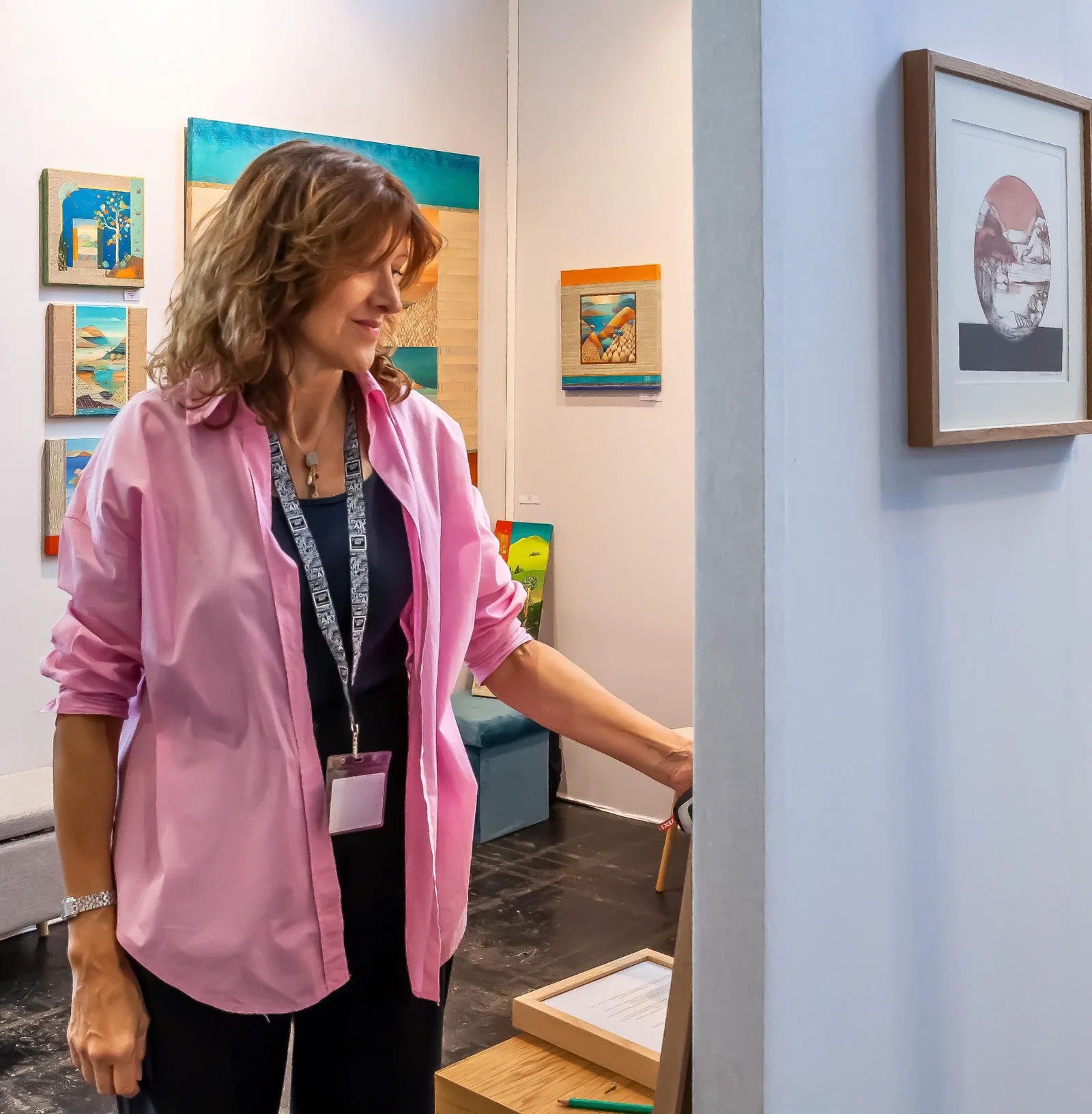 Sylvie Poupé, artiste peintre et graveuse, expose au Salon Art3F, Paris, Porte de Versailles