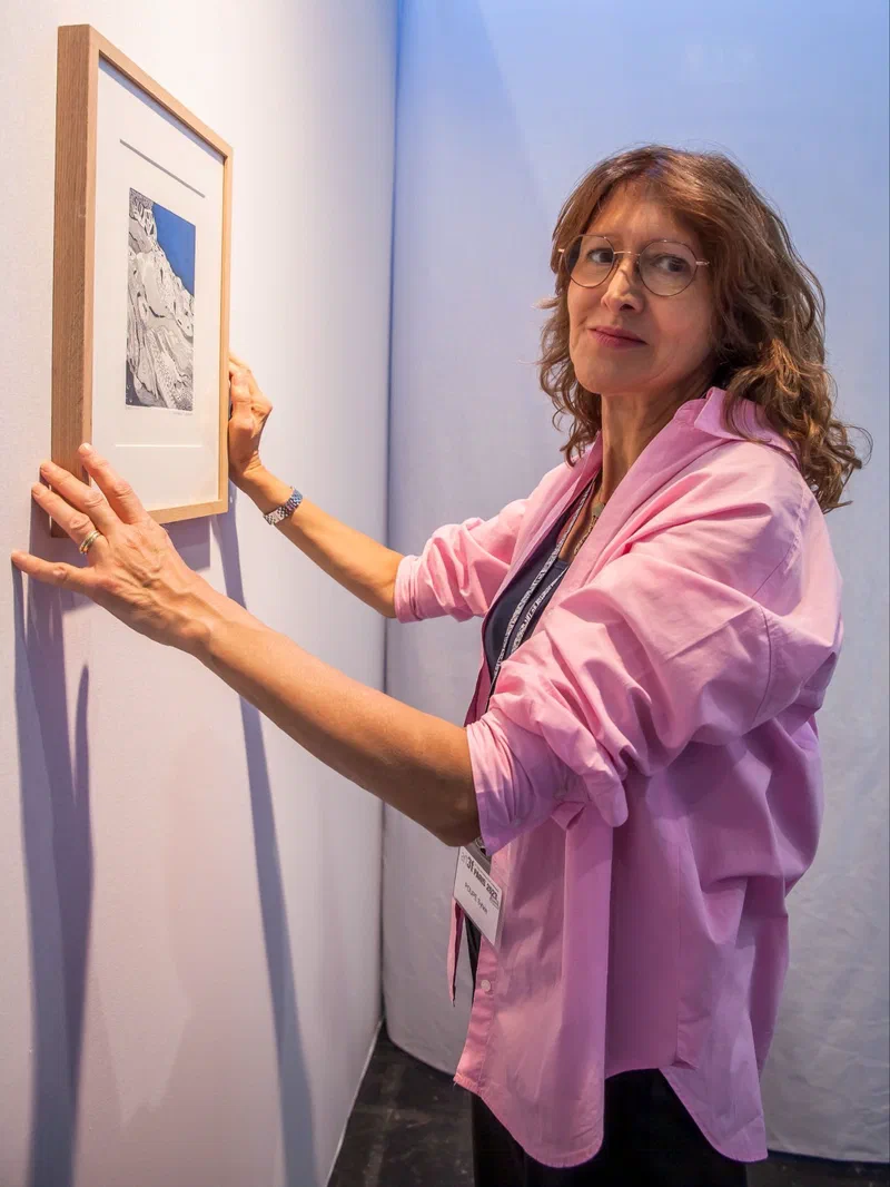 Sylvie Poupé, artiste peintre et graveuse, expose au Salon Art3F, Paris, Porte de Versailles